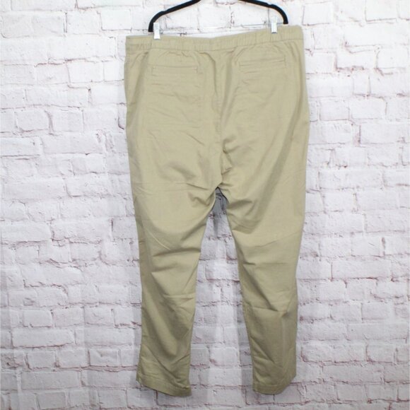 LL Bean Comfort Stretch Dock Pants Classic Fit Straight Leg Khaki XXL 34" - Picture 9 of 10